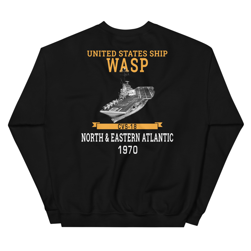 USS Wasp (CVS-18) 1970 N. & EASTERN ATLANTIC Unisex Sweatshirt