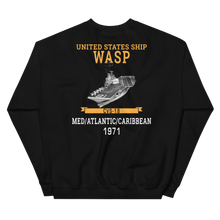 Load image into Gallery viewer, USS Wasp (CVS-18) 1971 MED/ATLANTIC/CARIBBEAN Unisex Sweatshirt