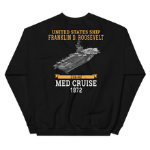 Load image into Gallery viewer, USS Franklin D. Roosevelt (CVA-42) 1972 MED CRUISE Sweatshirt