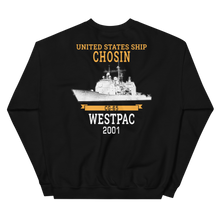 Load image into Gallery viewer, USS Chosin (CG-65) 2001 WESTPAC Unisex Sweatshirt