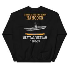 Load image into Gallery viewer, USS Hancock (CVA-19) 1968-69 WESTPAC/VIETNAM Unisex Sweatshirt