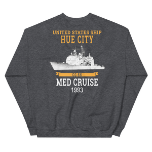 USS Hue City (CG-66) 1993 MED Unisex Sweatshirt