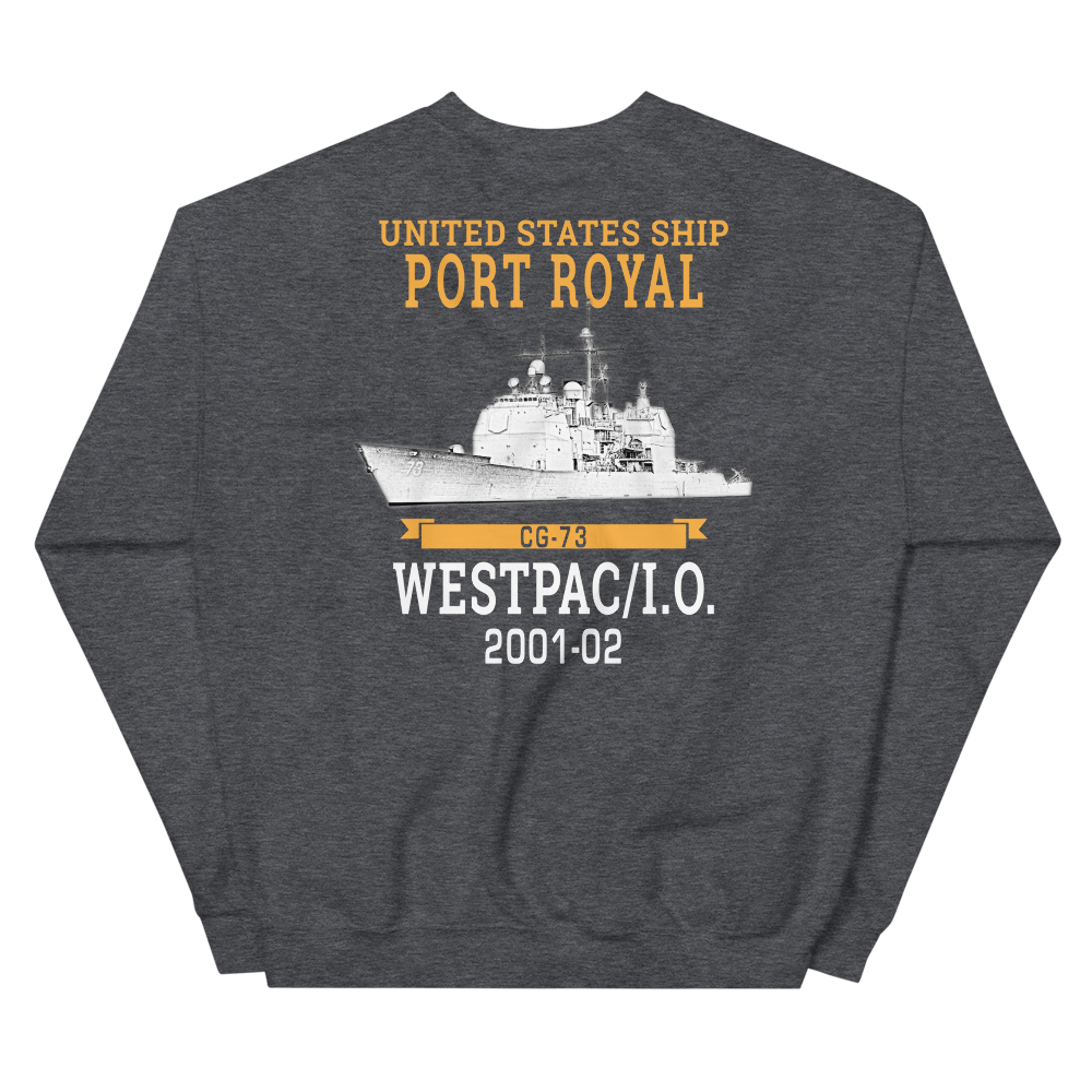 USS Port Royal (CG-73) 2001-02 WESTPAC/IO Unisex Sweatshirt