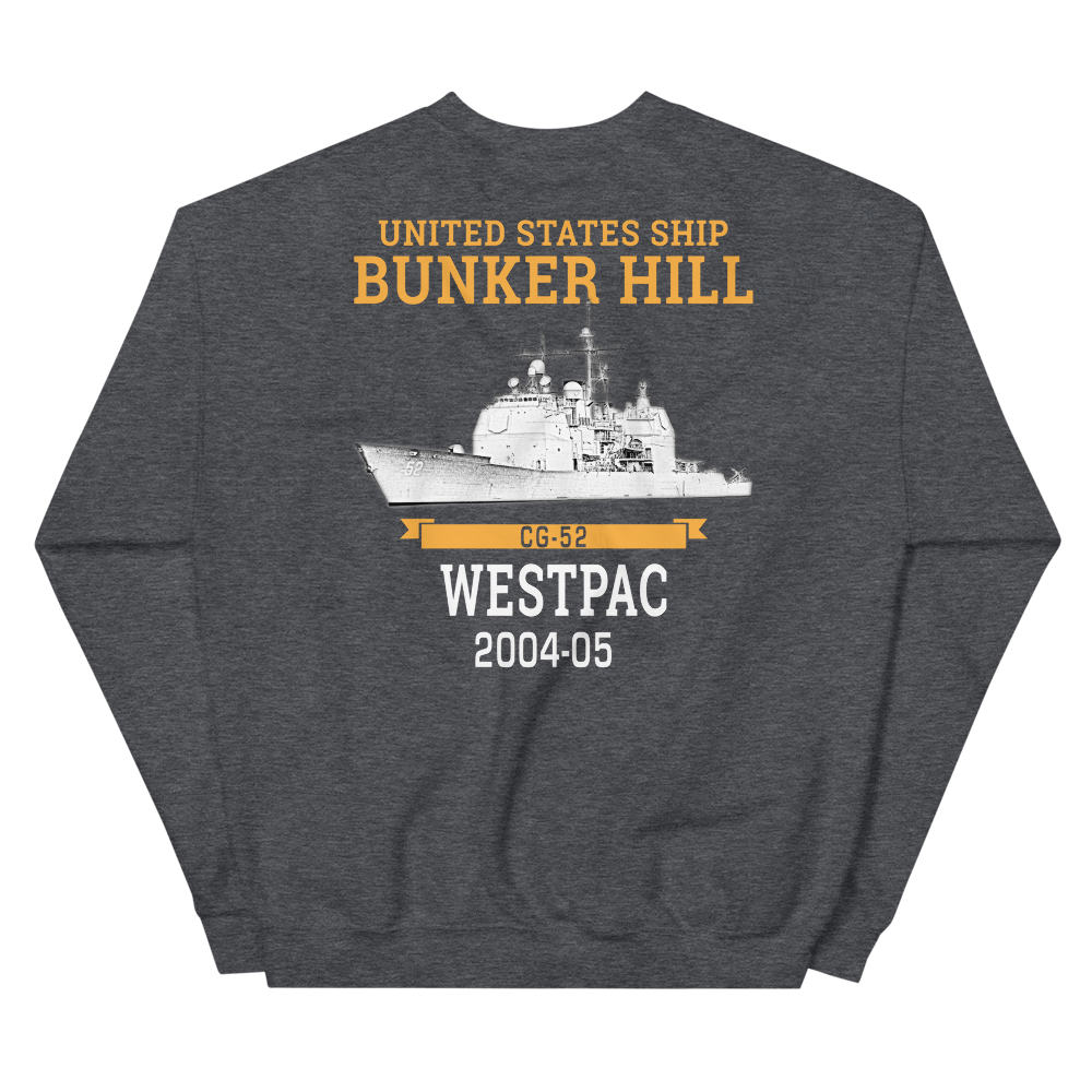 USS Bunker Hill (CG-52) 2004-05 WESTPAC Unisex Sweatshirt
