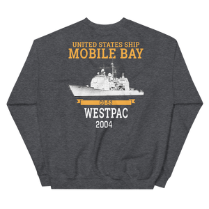 USS Mobile Bay (CG-53) 2004 Deployment Sweatshirt