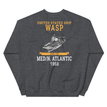 Load image into Gallery viewer, USS Wasp (CVS-18) 1968 MED/N. ATLANTIC Unisex Sweatshirt