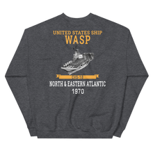 Load image into Gallery viewer, USS Wasp (CVS-18) 1970 N. &amp; EASTERN ATLANTIC Unisex Sweatshirt