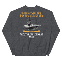 Load image into Gallery viewer, USS Bonhomme Richard (CVS-31) 1969 WESTPAC/VIETNAM Unisex Sweatshirt