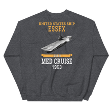 Load image into Gallery viewer, USS Essex (CVS-9) 1963 MED CRUISE Sweatshirt