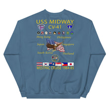 Load image into Gallery viewer, USS Midway (CV-41) 1984-85 Cruise Sweatshirt