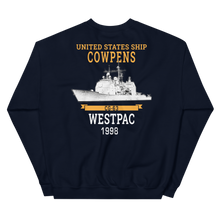 Load image into Gallery viewer, USS Cowpens (CG-63) 1998 WESTPAC Sweatshirt