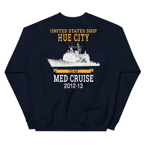 USS Hue City (CG-66) 2012-13 MED Unisex Sweatshirt
