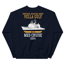 Load image into Gallery viewer, USS Vella Gulf (CG-72) 2004 MED Unisex Sweatshirt