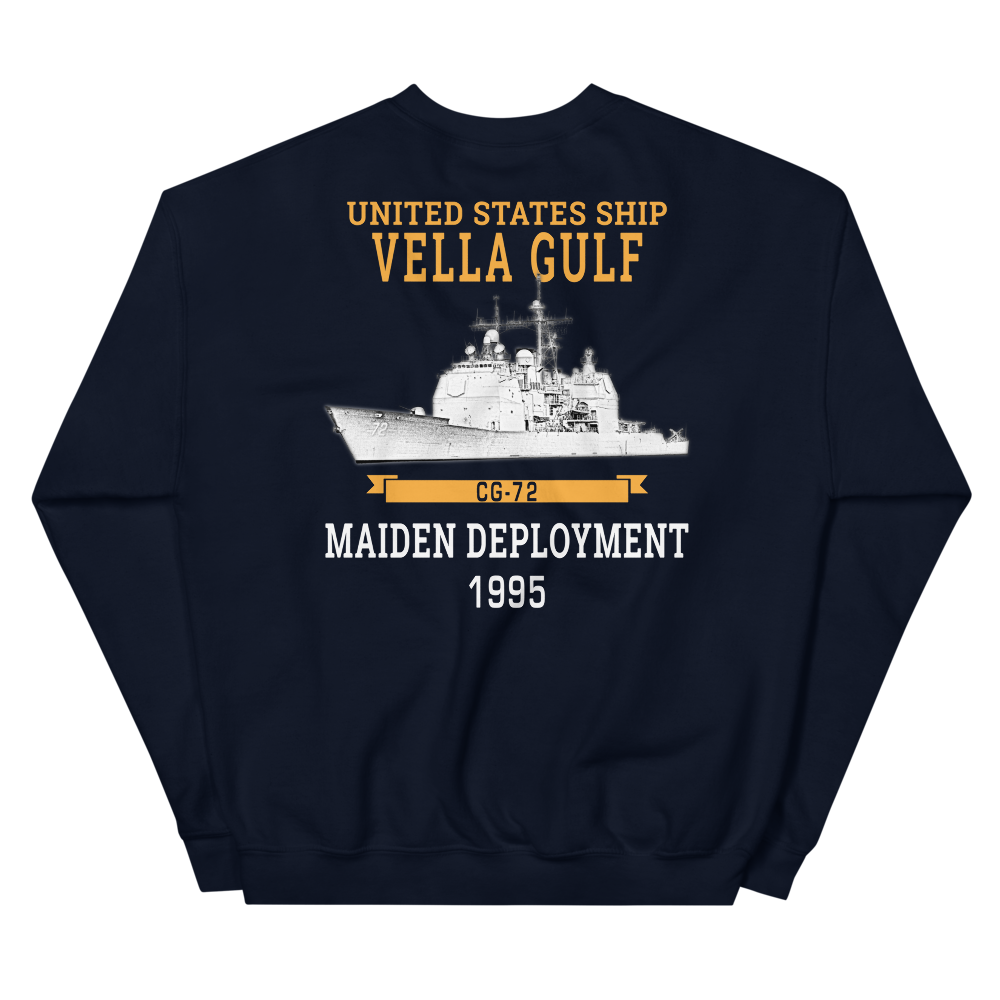 USS Vella Gulf (CG-72) 1995 Maiden Deployment Unisex Sweatshirt