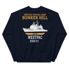Load image into Gallery viewer, USS Bunker Hill (CG-52) 2000-01 WESTPAC Unisex Sweatshirt