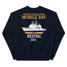 Load image into Gallery viewer, USS Mobile Bay (CG-53) 2004 Deployment Sweatshirt