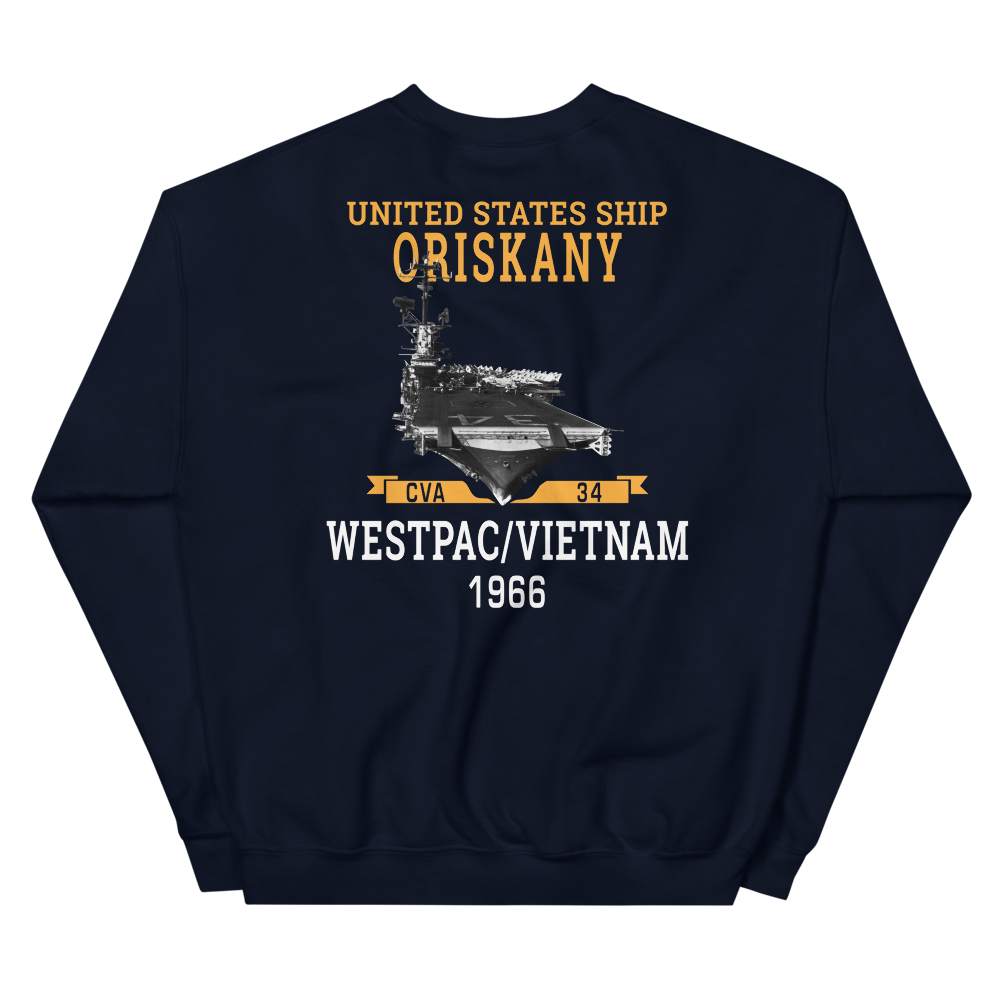 USS Oriskany (CVA-34) 1966 WESTPAC/VIETNAM Unisex Sweatshirt