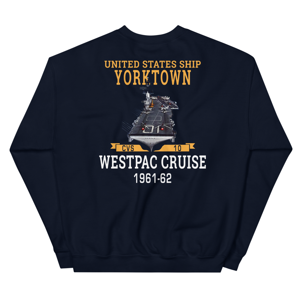 USS Yorktown (CVS-10) 1961-62 WESTPAC Unisex Sweatshirt