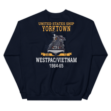 Load image into Gallery viewer, USS Yorktown (CVS-10) 1964-65 WESTPAC/VIETNAM Unisex Sweatshirt