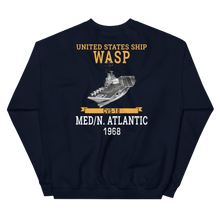 Load image into Gallery viewer, USS Wasp (CVS-18) 1968 MED/N. ATLANTIC Unisex Sweatshirt