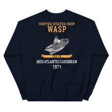 Load image into Gallery viewer, USS Wasp (CVS-18) 1971 MED/ATLANTIC/CARIBBEAN Unisex Sweatshirt