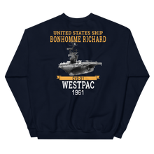 Load image into Gallery viewer, USS Bonhomme Richard (CVS-31) 1961 WESTPAC Unisex Sweatshirt