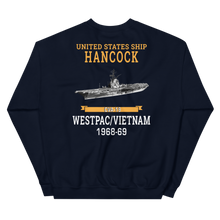 Load image into Gallery viewer, USS Hancock (CVA-19) 1968-69 WESTPAC/VIETNAM Unisex Sweatshirt