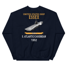 Load image into Gallery viewer, USS Essex (CVS-9) 1962 S. ATLANTIC/CARIBBEAN Sweatshirt