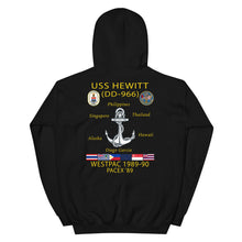 Load image into Gallery viewer, USS Hewitt (DD-966) 1989-90 Cruise Hoodie