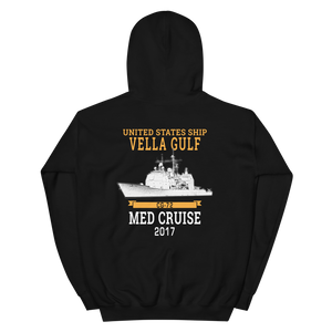 USS Vella Gulf (CG-72) 2017 MED Unisex Hoodie