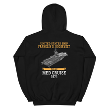 Load image into Gallery viewer, USS Franklin D. Roosevelt (CVA-42) 1971 MED CRUISE Hoodie