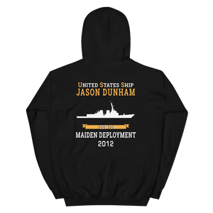 USS Jason Dunham (DDG-109) 2012 MAIDEN DEPLOYMENT Unisex Hoodie