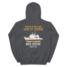 Load image into Gallery viewer, USS Cape St. George (CG-71) 2014-15 MED Unisex Hoodie