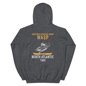 USS Wasp (CVS-18) 1962 N. ATLANTIC Unisex Hoodie