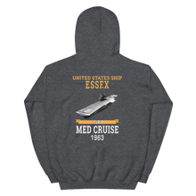 Load image into Gallery viewer, USS Essex (CVS-9) 1963 MED CRUISE Hoodie