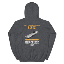 Load image into Gallery viewer, USS Essex (CVS-9) 1967 MED CRUISE Hoodie