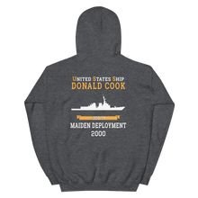 Load image into Gallery viewer, USS Donald Cook (DDG-75) 2000 MAIDEN DEPLOYMENT Unisex Hoodie
