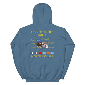 USS Detroit (AOE-4) 1986 Cruise Hoodie