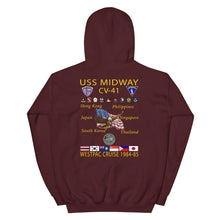 Load image into Gallery viewer, USS Midway (CV-41) 1984-85 Cruise Hoodie