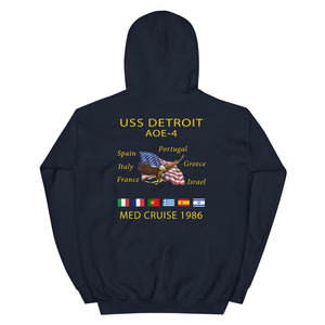 USS Detroit (AOE-4) 1986 Cruise Hoodie