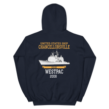Load image into Gallery viewer, USS Chancellorsville (CG-62) 2008 WESTPAC Hoodie
