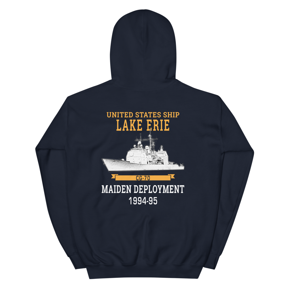 USS Lake Erie (CG-70) 1994-95 Maiden Deployment Unisex Hoodie