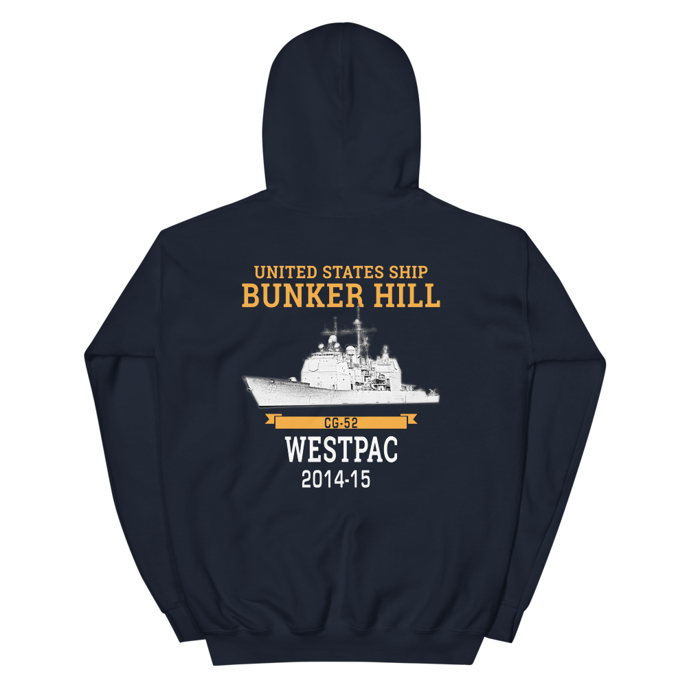 USS Bunker Hill (CG-52) 2014-15 WESTPAC Hoodie
