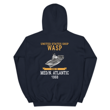 Load image into Gallery viewer, USS Wasp (CVS-18) 1968 MED/N. ATLANTIC Unisex Hoodie
