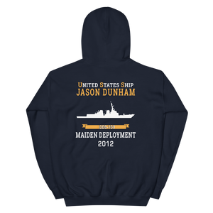 USS Jason Dunham (DDG-109) 2012 MAIDEN DEPLOYMENT Unisex Hoodie
