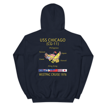 Load image into Gallery viewer, USS Chicago (CG-11) 1976 WESTPAC Cruise Hoodie
