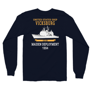 USS Vicksburg (CG-69) 1994 Maiden Deployment Long sleeve t-shirt