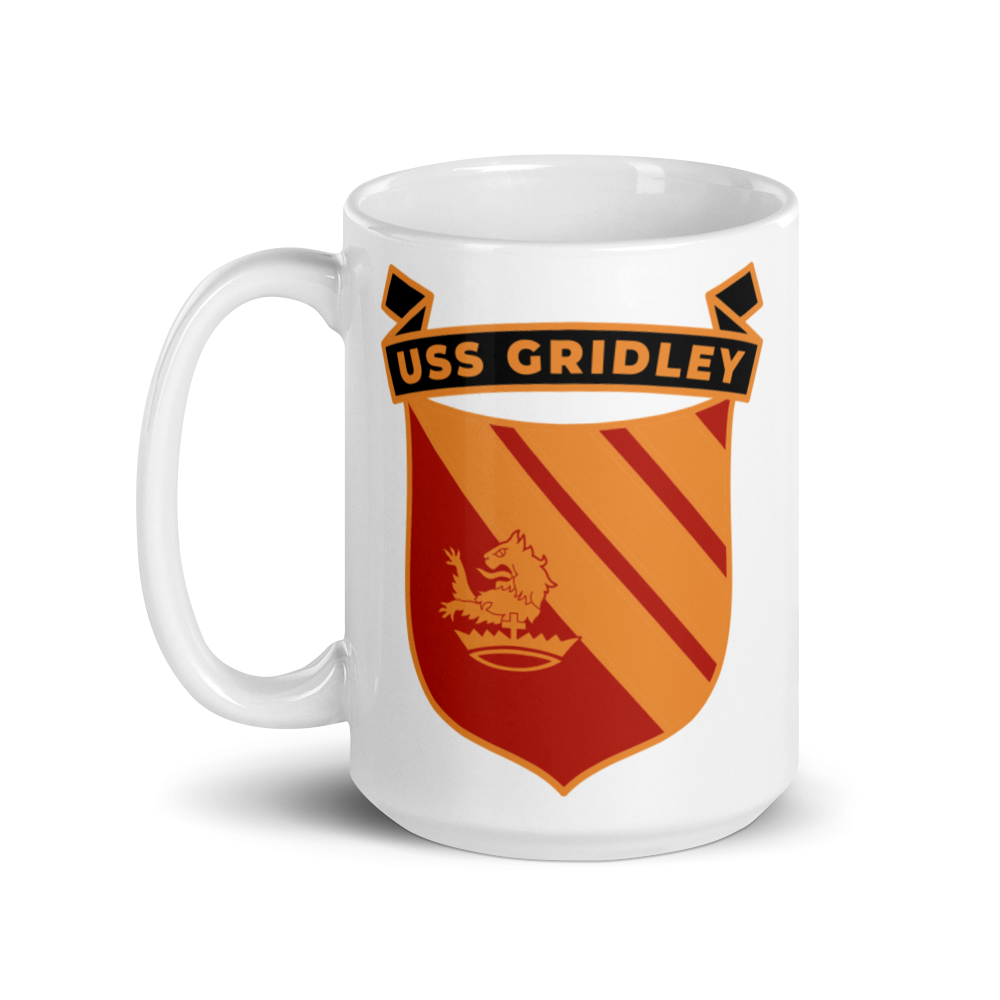 USS Gridley (CG-21) Ship's Crest Mug