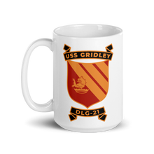 Load image into Gallery viewer, USS Gridley (DLG-21) Ship&#39;s Crest Mug