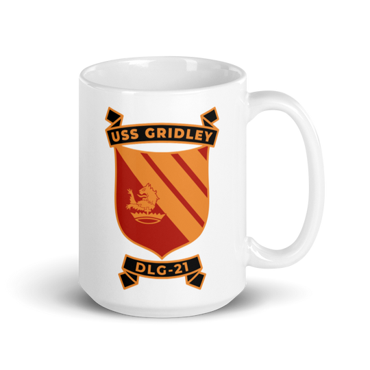USS Gridley (DLG-21) Ship's Crest Mug